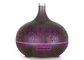 400ml Flower Pattern Aromatherapy Essential Oil Difuser Wood Grain Small Night Light Humidifier