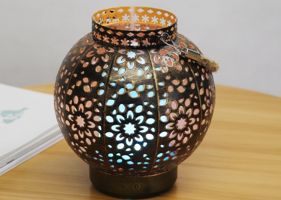 200ML HIgh Quality Flower Lantern Essential Oil Diffuser 100ml Metal Aromatherapy Oil Diffuser