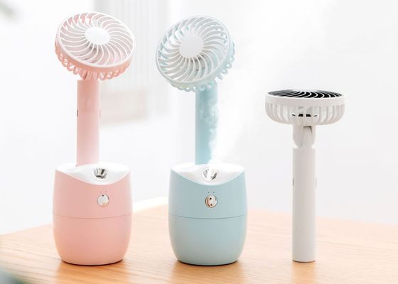 300ML Spray Nozzle Rechargeable Air Cooling Fan , 90° Shake Head Usb Handheld Fan