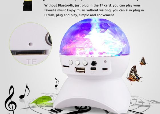 Stage Disco Irradiation Mini Portable Bluetooth Speaker LED Lighting Crystal Ball