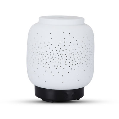 100ML White Ceramic Ultrasonic Essential Oil Diffuser Aroma 14W Light Led