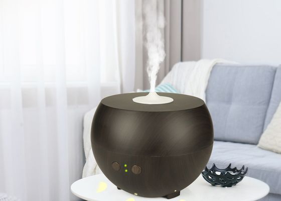 600ml 35dB Ultrasonic Essential Oil Diffuser Dark Wood Office 30ml/H Air Aroma