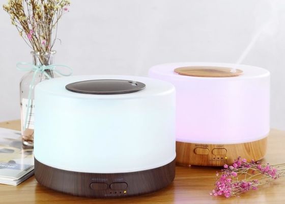 500ml Essential Oil Diffuser Wood Aromatherapy Diffuser Ultrasonic Air Humidifier
