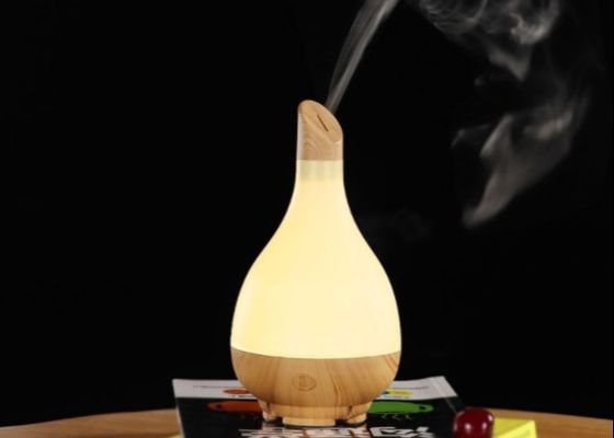 5V 100ML Wood-Grain Aromatherapy Warm Light Night LED Essential Oil Table Top Humidifier Aromatherapy