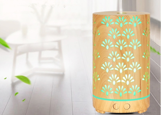 200ml Customized Essential Oil Air Diffuser Ultrasonic Aroma Humidifier With 7 Led Color