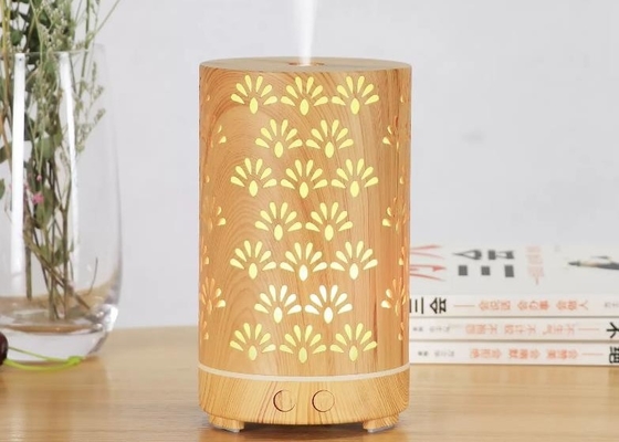 200ml Home Wood Grain Sunflower Lantern Ultrasonic Essential Oil Spray Humidifier