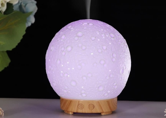 100Ml Ceramic Ultrasonic Silent Moon Shape Cool Mist Essential Oil Diffuser Humidifier