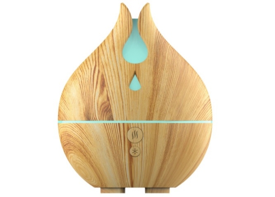 200ML Mini desktop USB Wood grain aromatherapy machine hollow humidifier