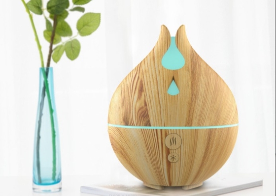 200ML Mini desktop USB Wood grain aromatherapy machine hollow humidifier