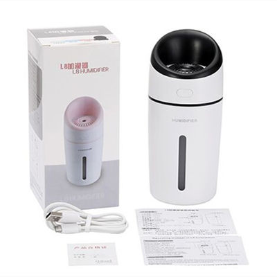 12h Lightweight Led Ultrasonic Humidifier ,  DC5V Usb Car Air Humidifier Portable