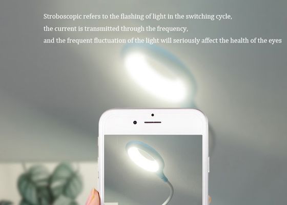 Dimmable Touch Eye Protection Led Desk Lamp , 5W Bendable USB Rechargeable Night Light