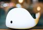 Silica Gel Whale Rechargeable Night Lamp Bedside Atmosphere LED Dolphins