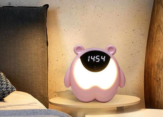 Bear 3w Alarm Clock Night Light ,  Snooze Mode Changeable Colorful Night Lamp Led