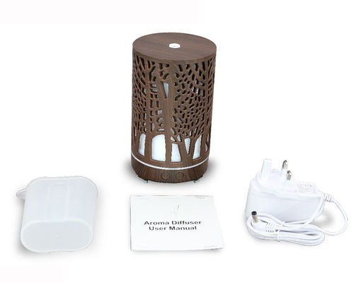 200ml Ultrasonic Wood Aromatherapy Essential Oil Diffuser with Waterless Auto Shut-Off