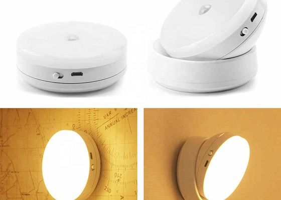 0.7W Toggle Switch Rechargeable Night Lamp LED Rotating Magnetic Motion Sensor