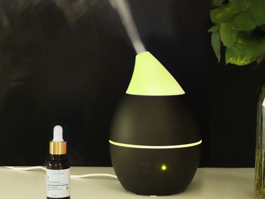 300ML Waterdrop Ultrasonic Essential Oil Diffuser 7 Led Color 50ml/h Wood Grain