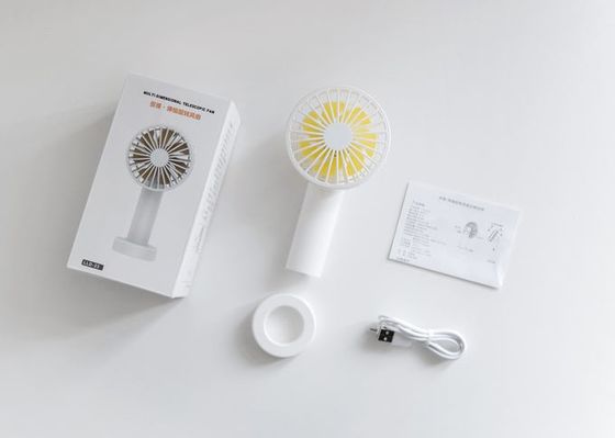 1200mAh ROHS KC Handheld Usb Fan , 7H Office Desk Fan Usb