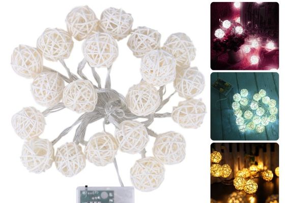 4.5V Christmas Rattan Love Ball Fairy String Lights For Wedding Party