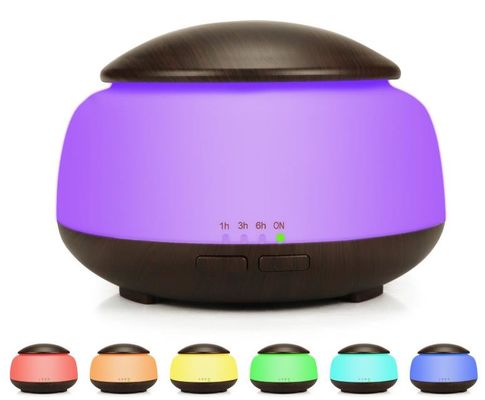 Ultrasonic Essential Oil Electric Air Humidifier 300ml Mushroom Shape