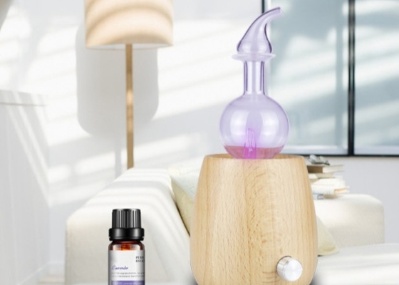 Pure Essential Oil Waterless Aromatherapy Diffuser Real Wood And Glass Nebulizing Diffuser Personal Care Home