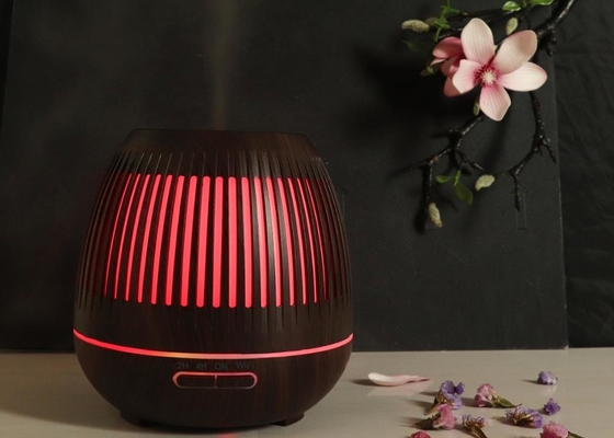 400ml WIFI Air Aromatherapy Machine Essential Oil Wood Grain Cold Fog Humidifier