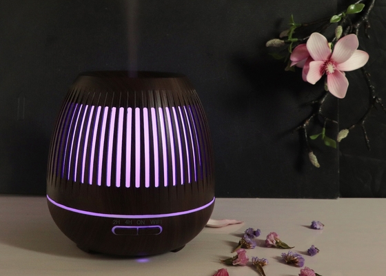 400ml WIFI Air Aromatherapy Machine Essential Oil Wood Grain Cold Fog Humidifier