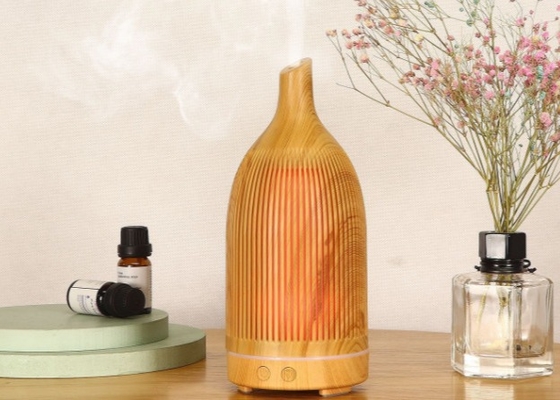 200ml Color Home Aroma Diffuser Wood Grain Cool Mist Humidifier For Essential Oils