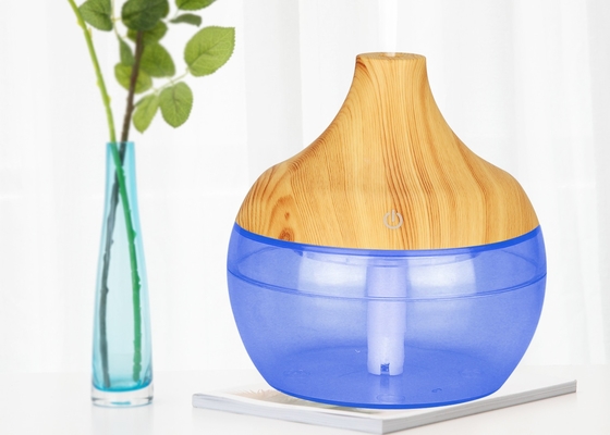 300ML USB Air Humidifier Aroma Diffuser Wood Grain Oil Mini Sprayer Humidifier 7 LED Light