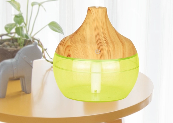 300ML USB Air Humidifier Aroma Diffuser Wood Grain Oil Mini Sprayer Humidifier 7 LED Light