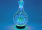 Remote Humidification 3D Firework Glass Essential Oil Aroma Diffuser 7 LED Color Night Light