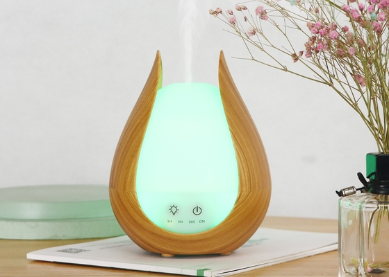 Mini Wood Grain Air Humidifier Fragrance Ultrasonic Aromatherapy Led Color Changing