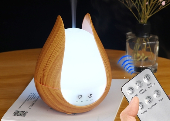 Mini Wood Grain Air Humidifier Fragrance Ultrasonic Aromatherapy Led Color Changing