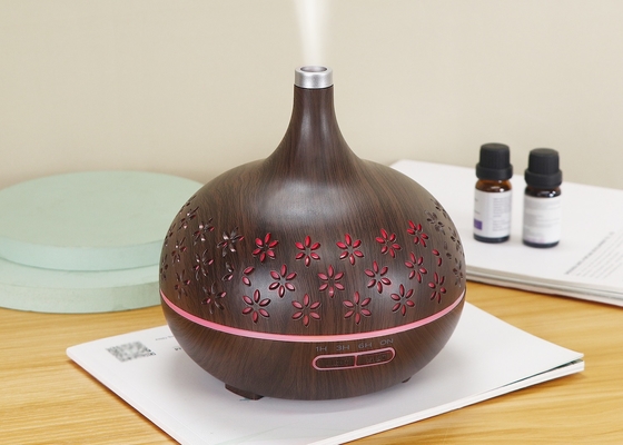 400ml Flower Pattern Home Aroma Diffuser Small Night Light Humidifier