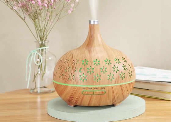 400ml Flower Pattern Home Aroma Diffuser Small Night Light Humidifier