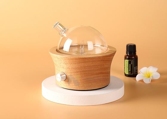 30ml Oil Aromatherapy Home Aroma Diffuser With 7 Led Light Wooden Base Waterless