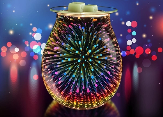 400ml Electric Fragrance Oil Lamp Burner 3D Little Star Glass Oil Lamp Burner Wax Melt Warmer