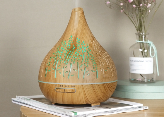 400ML Aromatherapy Cool Mist Humidifier Ultrasonic Bamboo Aroma Essential Oil Diffuser